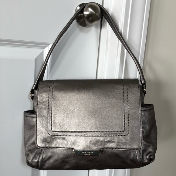 Kate Spade Metalic Silver Shoulder Bag - Picture 2 of 8